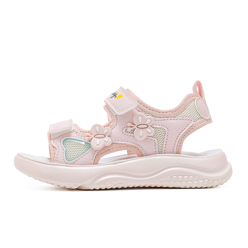 

Детские противоскользящие дышащие сандалии на низком ходу BOBDOG, розовый