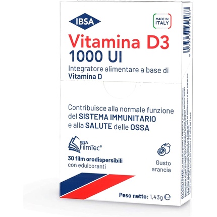 

Витамин D3 1000 МЕ 30 в пленке 1,43 грамма Ibsa