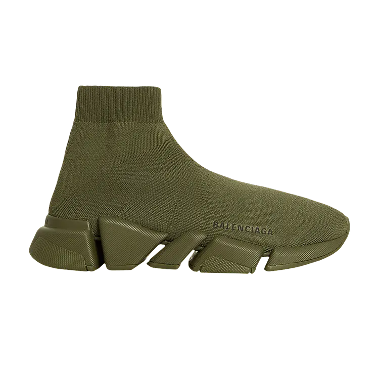 Кроссовки Balenciaga Wmns Speed 2.0 Sneaker Dark Khaki, зеленый