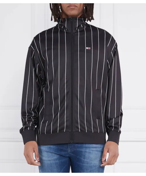 

Толстовка с принтом в виде полосатой спортивной куртки Tjm rlx Relaxed fit Tommy Jeans, черный