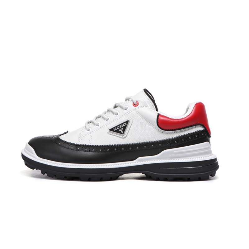 

Xceo1996 Мужские легкие низкие гольф-кроссовки Support Lightweight Rebound бело-черные, цвет White Black