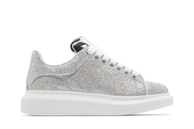 Кроссовки Alexander McQueen Wmns Oversized Sneaker 'Glitter Tinsel', серебряный