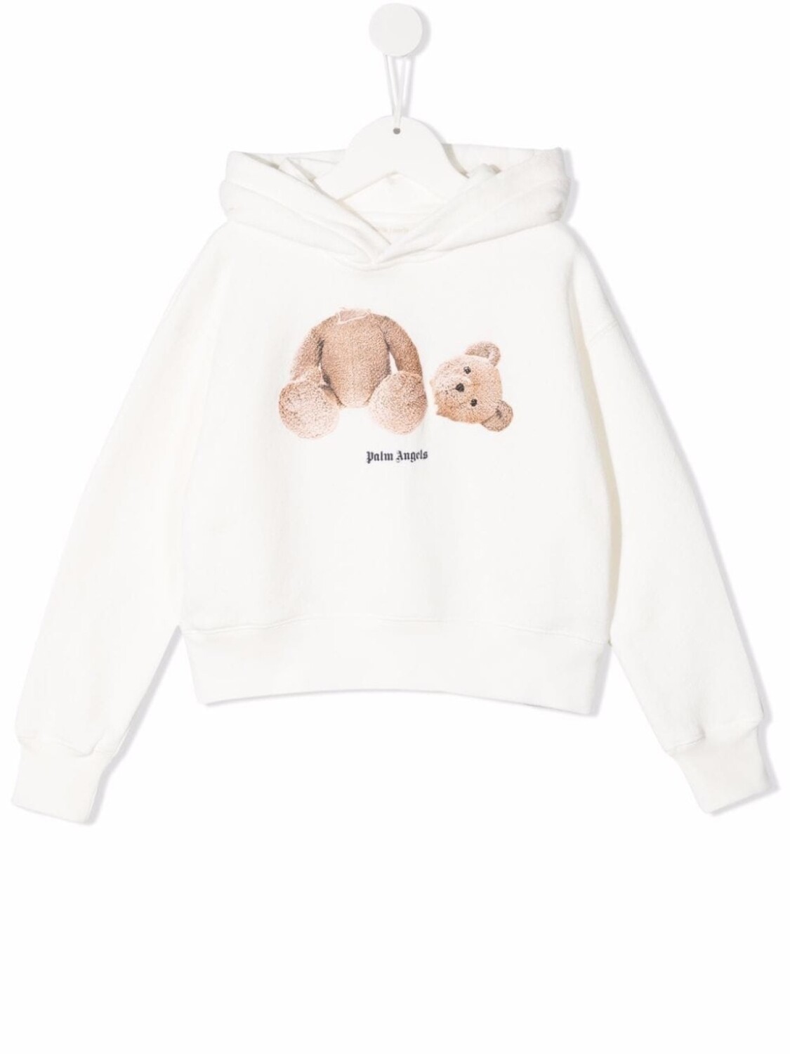 

Palm Angels Kids худи с принтом, белый