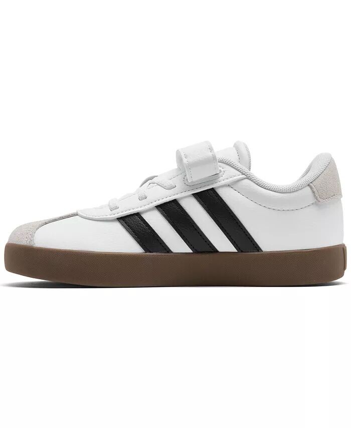 Повседневные кроссовки Little Kids VL Court 3.0 с ремешком на застежке от Finish Line Adidas, белый — фото 3