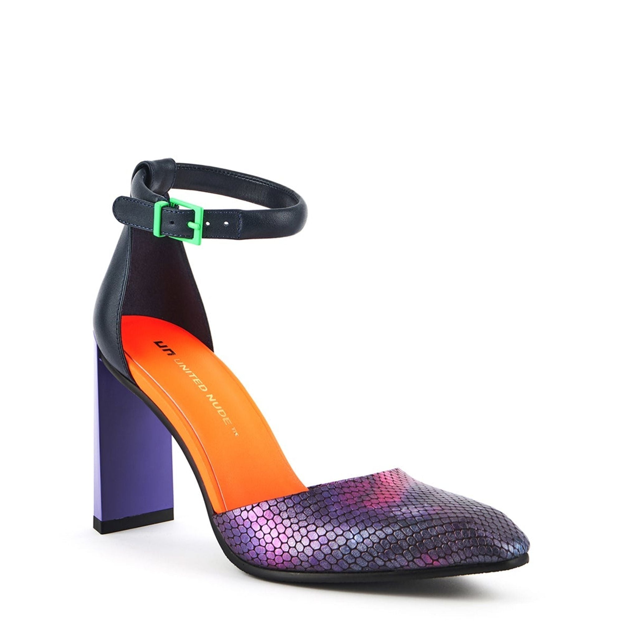 Туфли женские United Nude, цвет purple snake — фото 2