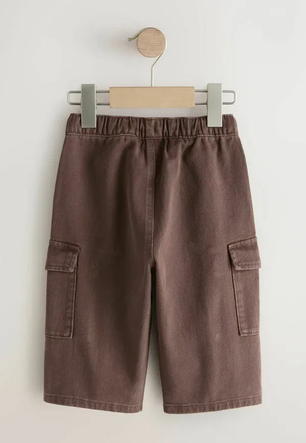 Брюки карго Regular fit wide leg, Next, коричневый выбеленный — фото 4