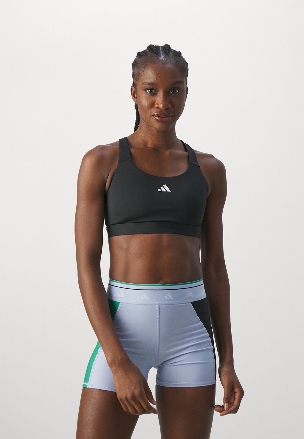 Спортивный бюстгальтер с сильной поддержкой adidas Performance, цвет black — фото 3