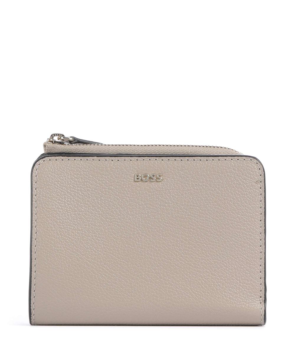 

Кошелек Alyce из зернистой коровьей кожи Boss, бежевый