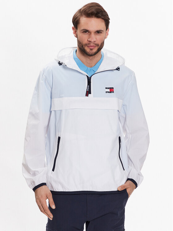 

Анорак regular fit Tommy Jeans, белый