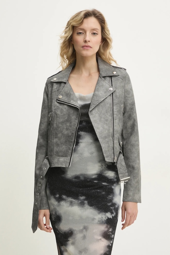 

Байкерская куртка Answear.Lab, серый