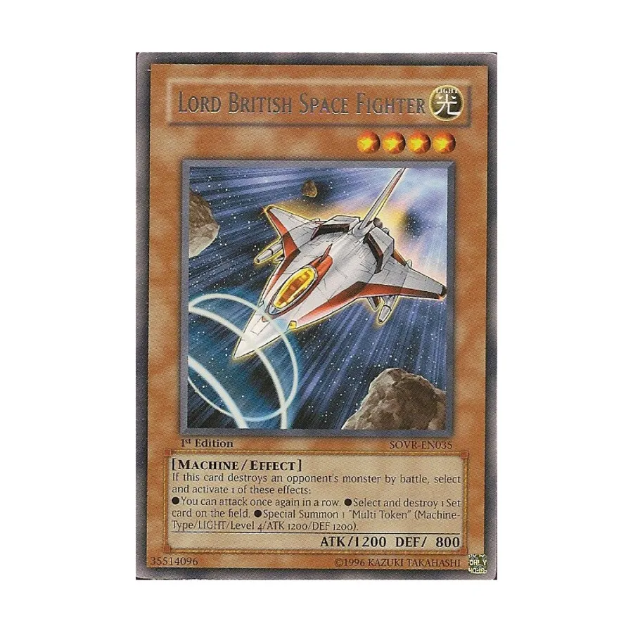 

CCG Лорд Британский космический истребитель (редкий), Yu-Gi-Oh - Stardust Overdive - Singles