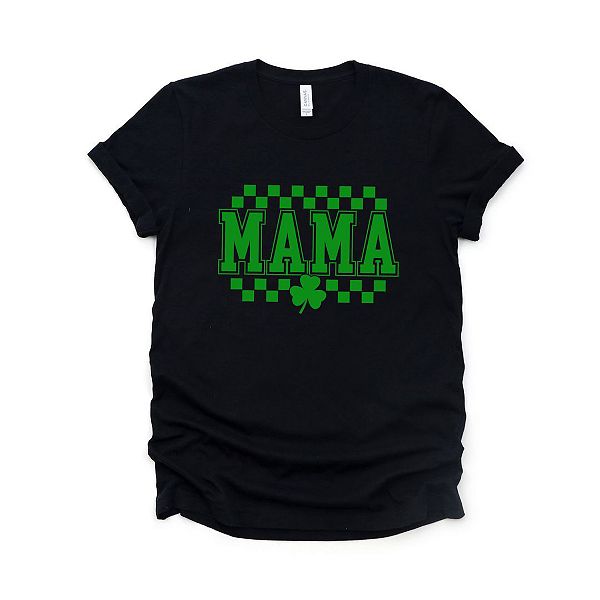 

Футболка с принтом Mama checkered clover Simply Sage Market, Black, Черный, Футболка с принтом Mama checkered clover Simply Sage Market, Black