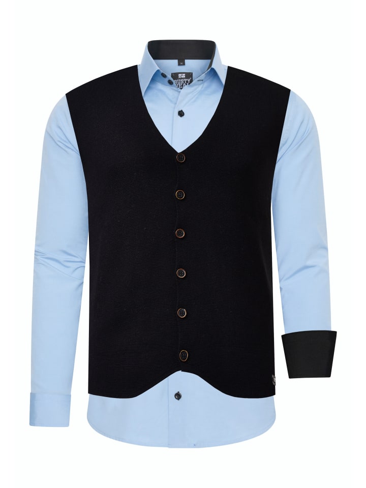 

Rusty Neal Комплект из рубашки и жилета (2 шт.), светло-голубой цвет