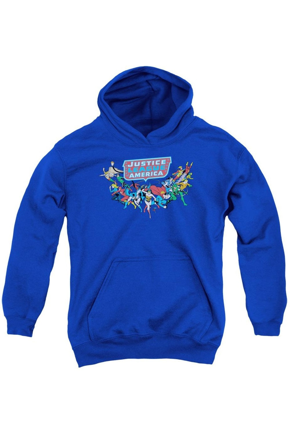 

DC Comics "Вот и они" молодежная толстовка с капюшоном Gildan, синий