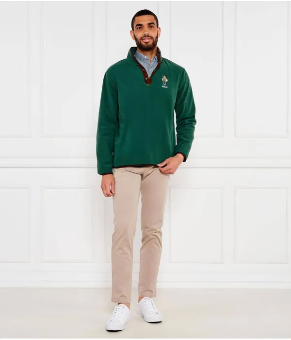 Флисовая толстовка Regular fit Polo Ralph Lauren, зеленый — фото 2