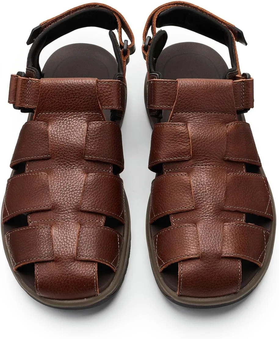 Спортивные сандалии Clarks, темно-коричневая кожа — фото 2