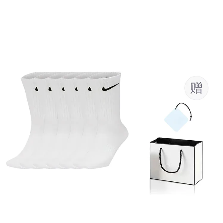Nike Носки унисекс, набор из 3, 6, 9 пар, белый