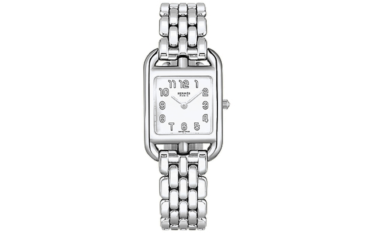 

Кейп-Код наручные часы кварцевый механизм ремешок из нержавеющей стали белый циферблат унисекс HERMES, Hermes Cape Code Collection Wrist Watches