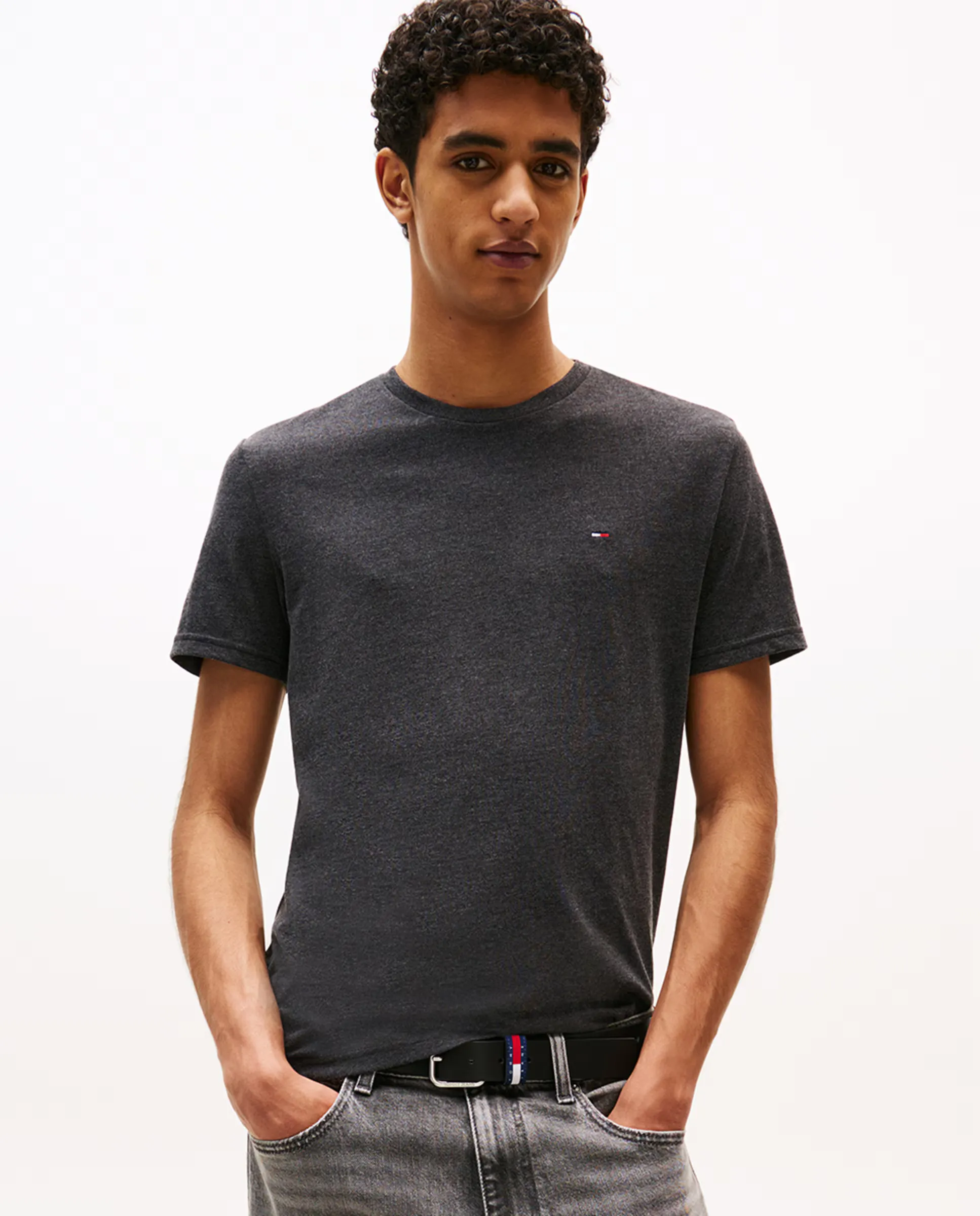 

Мужская футболка extra slim fit с коротким рукавом Tommy Jeans, черный