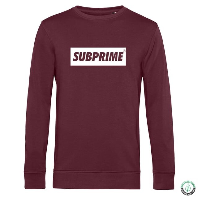 

Пуловер-Свитер блок бордовый Subprime, красный