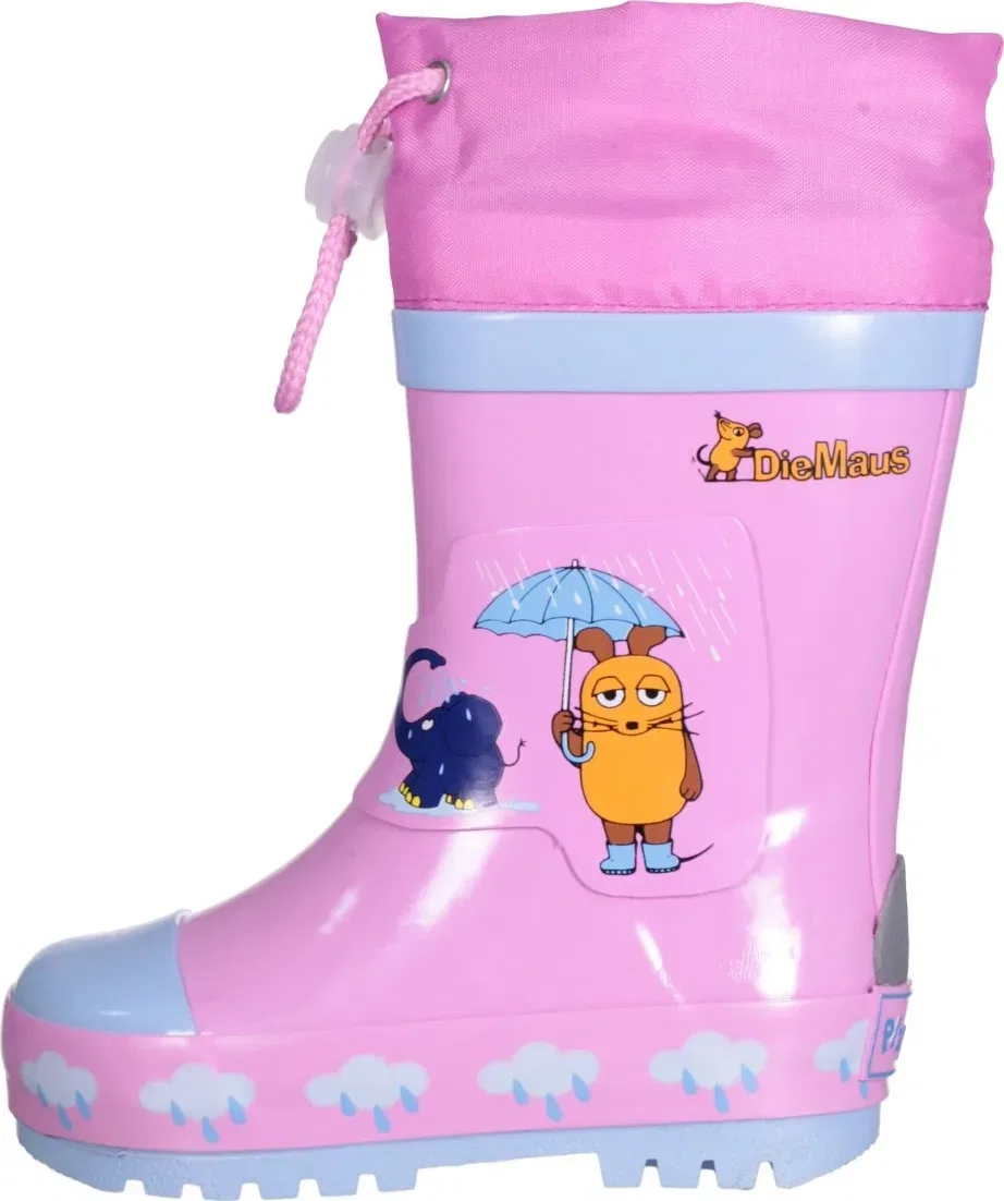 Резиновые сапоги с мышкой и слоном, Playshoes, розовый