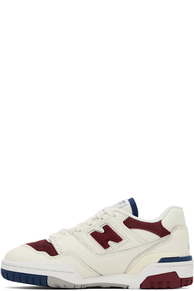 Кроссовки 550 в оттенках белого и бордового New Balance — фото 3