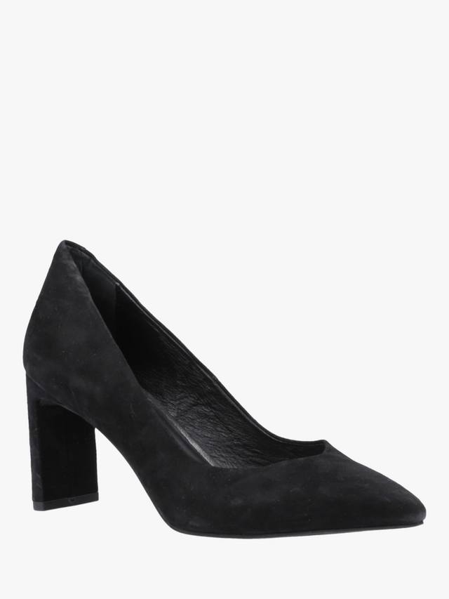 Туфли Olivia на устойчивом каблуке из замши Hush Puppies, Black — фото 2