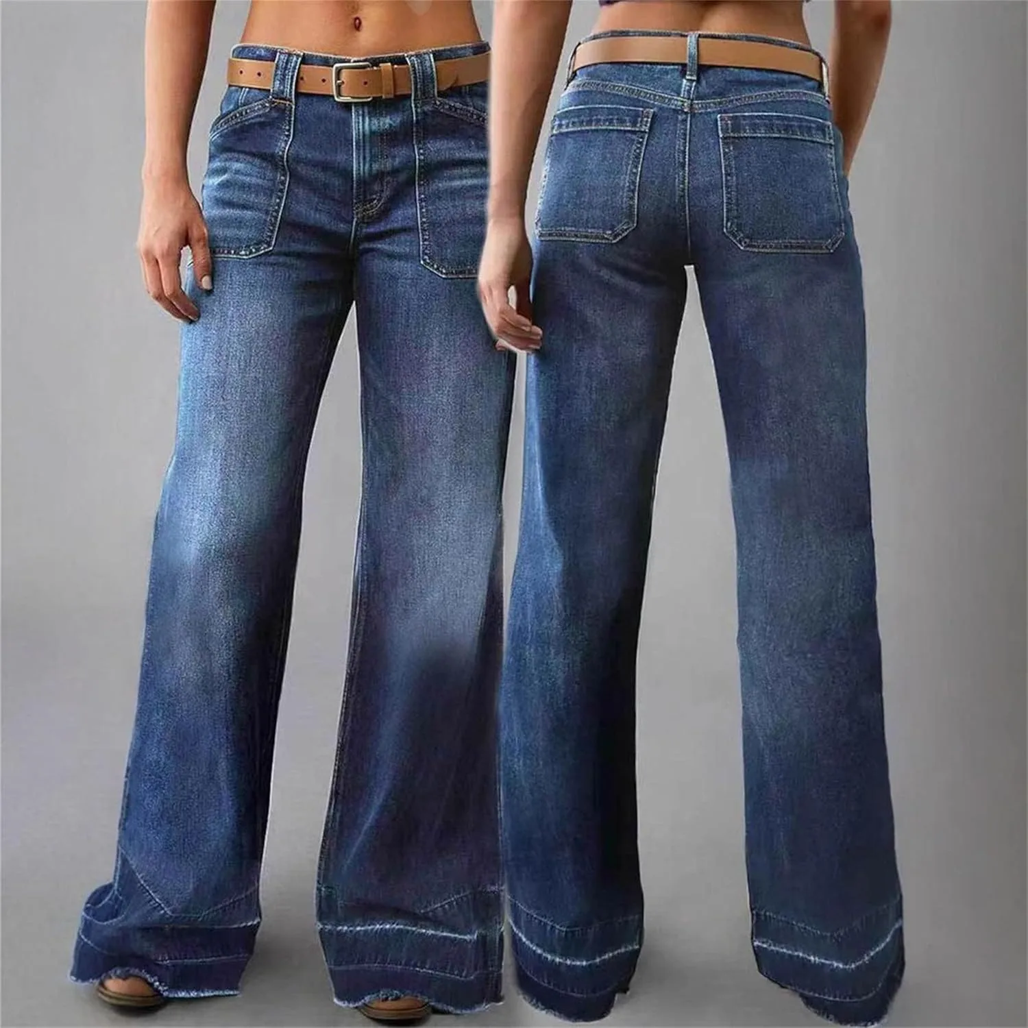 Женские джинсы Wide Leg Mid Rise — фото 3