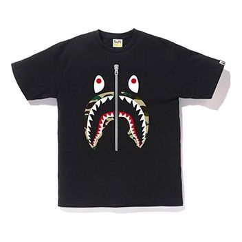 

Футболка A Bathing Ape Half Zip Shark Face Tee 'Black'