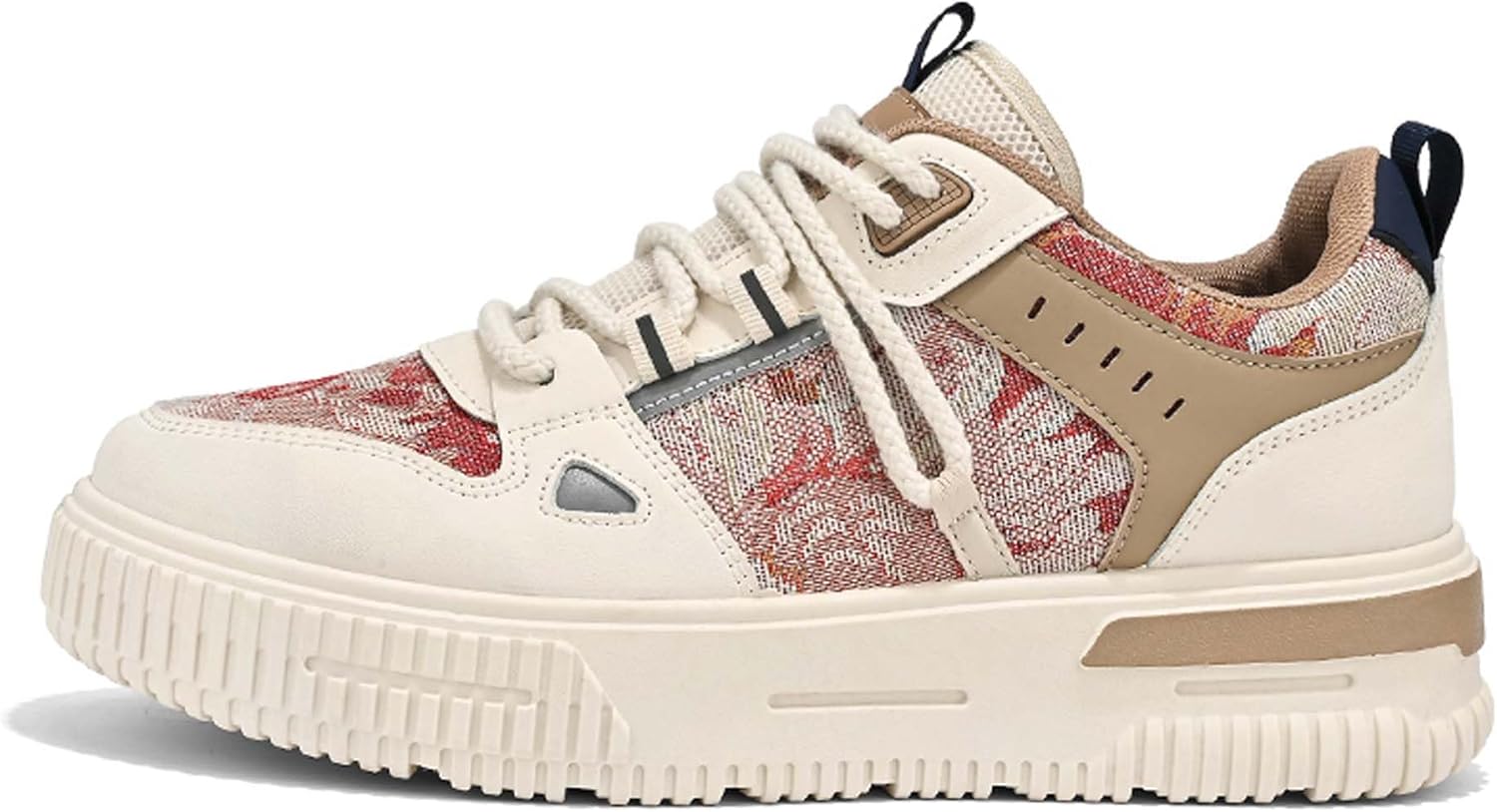 

Мужские и женские низкие кеды для скейтборда, застегивающиеся на шнурки, с противоскользящей и износостойкой резиновой подошвой, повседневные кроссовки с узором, для коротких пробежек, дышащие обувь с толстой подошвой для ходьбы Dzbajrqm