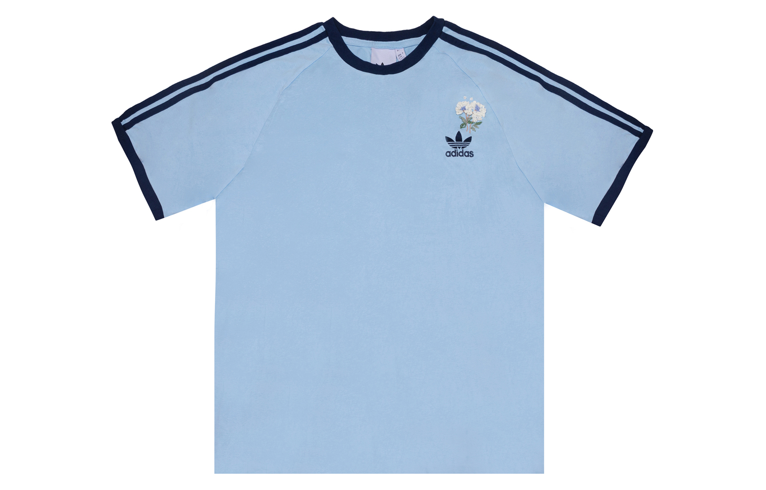 

Футболка Unisex с 3 полосками Adidas Originals, светло-голубой, Синий, Футболка Unisex с 3 полосками Adidas Originals, светло-голубой