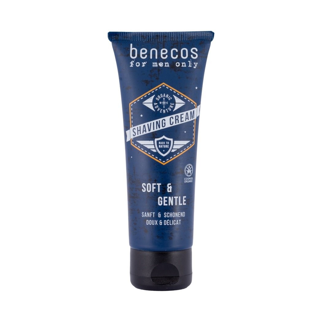 Benecos, For Men Only Shaving Cream натуральный, крем для бритья, 75 мл