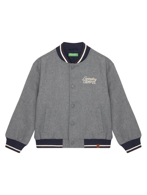 

Куртка-бомбер regular fit 2LLUCN06G United Colors Of Benetton, серый