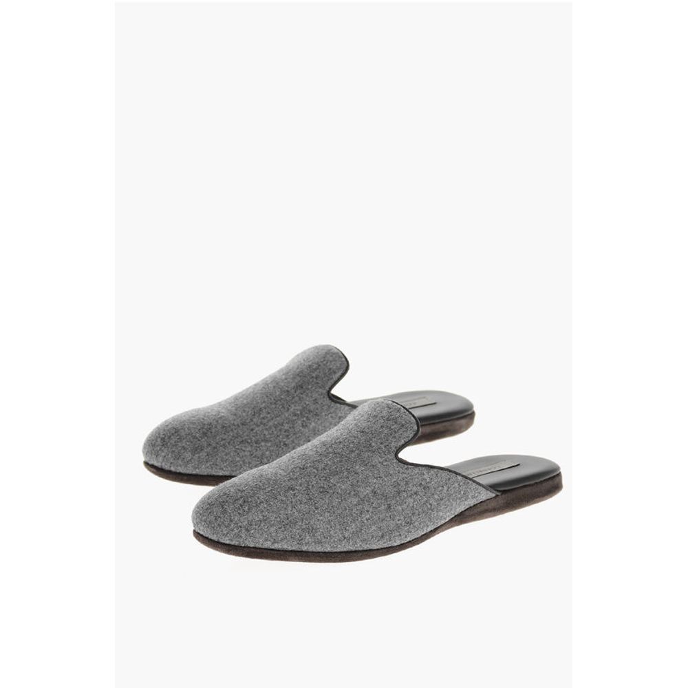 

Шерстяные мюли с замшевой подошвой Corneliani, Gray