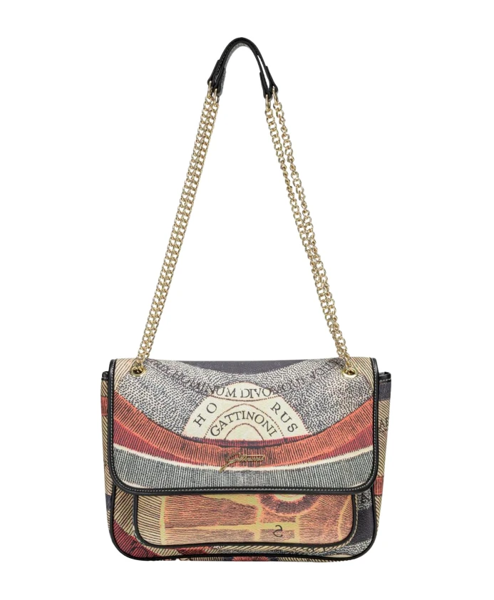 

Сумка через плечо с цепочкой на плечо. Gattinoni, мультиколор
