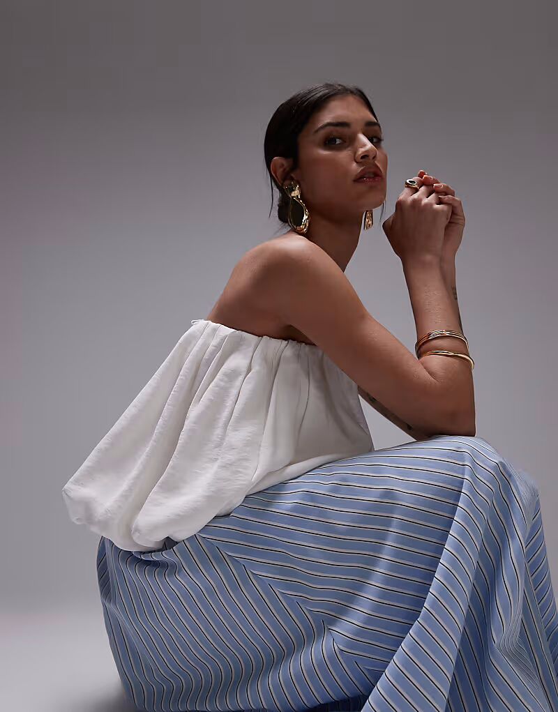 

Топ-бандо из модала ASOS DESIGN цвета экрю