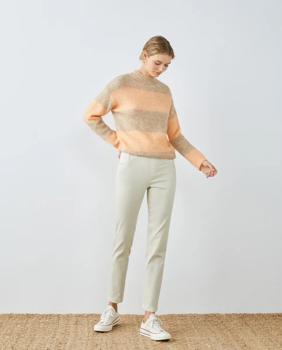 

Женские однотонные прямые брюки-леггинсы Southern Cotton, бежевый