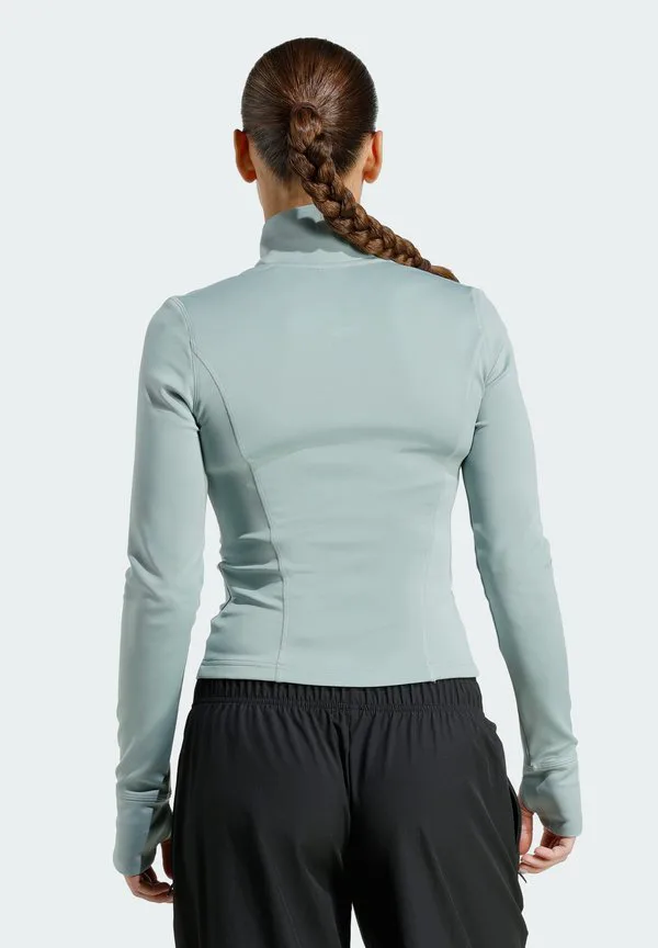 Куртка для тренировок на молнии, необходимая для занятий спортом Adidas Performance, Sage — фото 2
