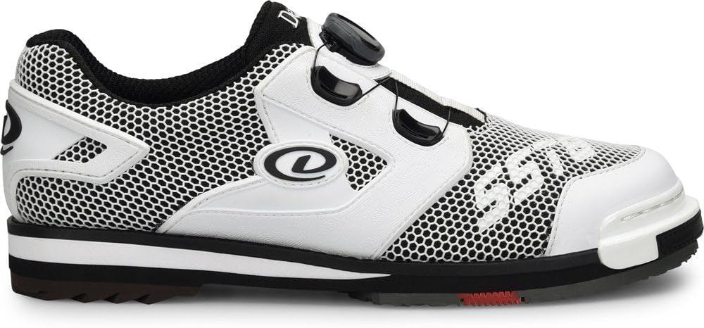Боулинговые туфли Dexter для мужчинDexter Mens SST 8 Power Frame BOA - широкие, бело-черные, размер 11,5 W US — фото 3