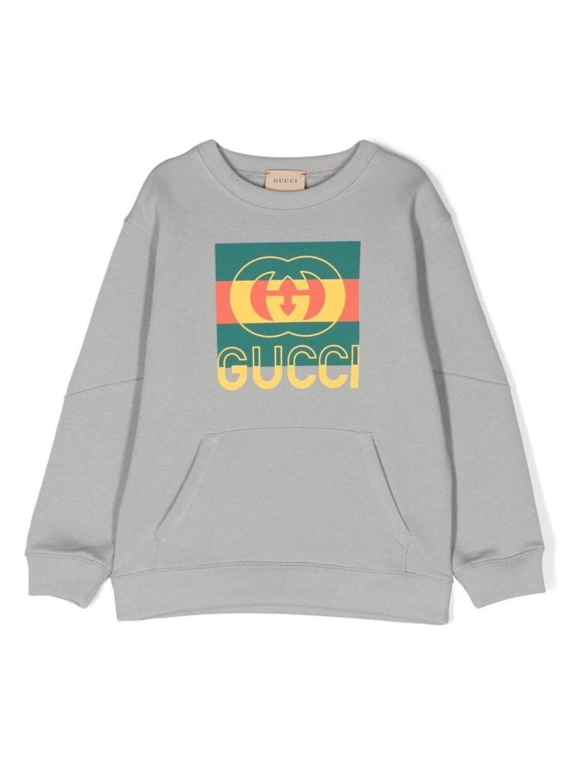 

Gucci Kids толстовка из джерси с логотипом, серый