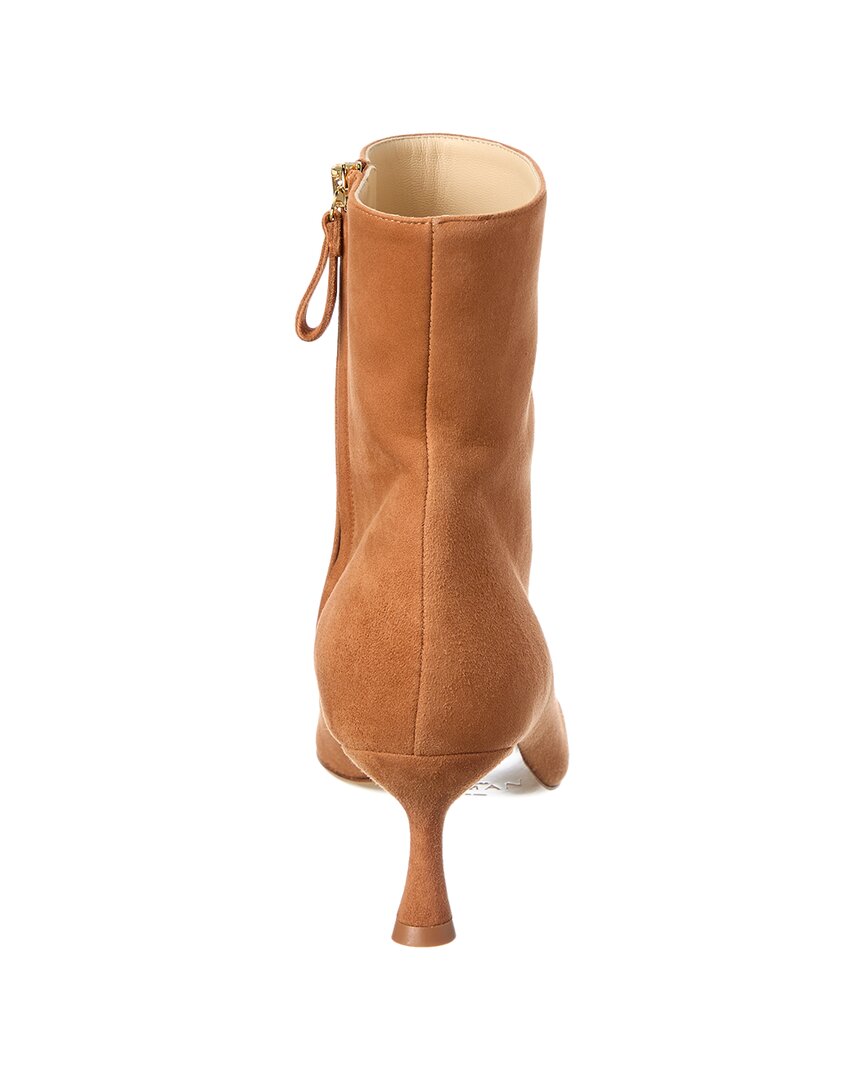 Александр Бирман Оливия Ретро 60 Замшевые сапоги Alexandre Birman, коричневый — фото 3