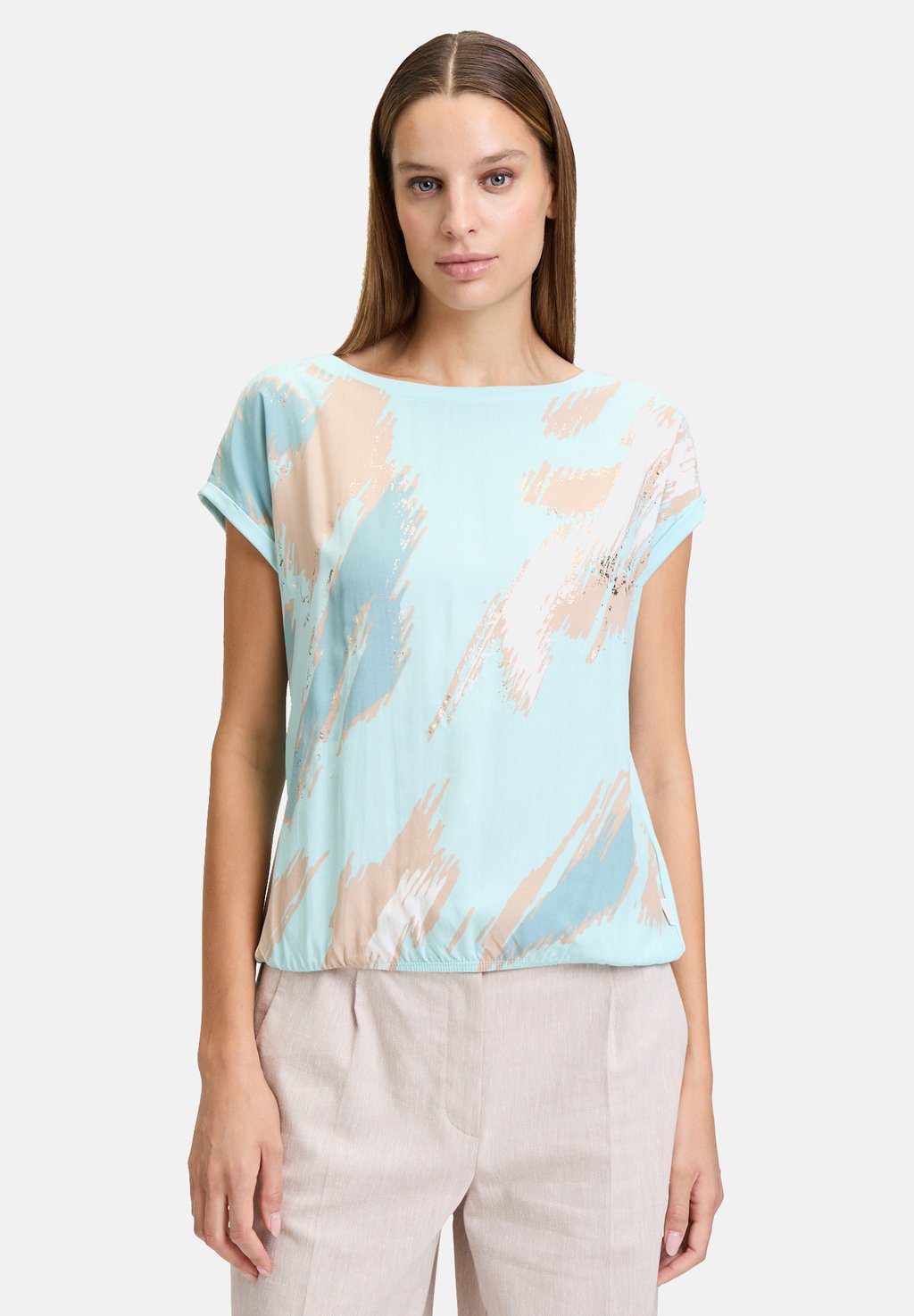 

Футболка с принтом Blouse Betty & Co, бирюзовый