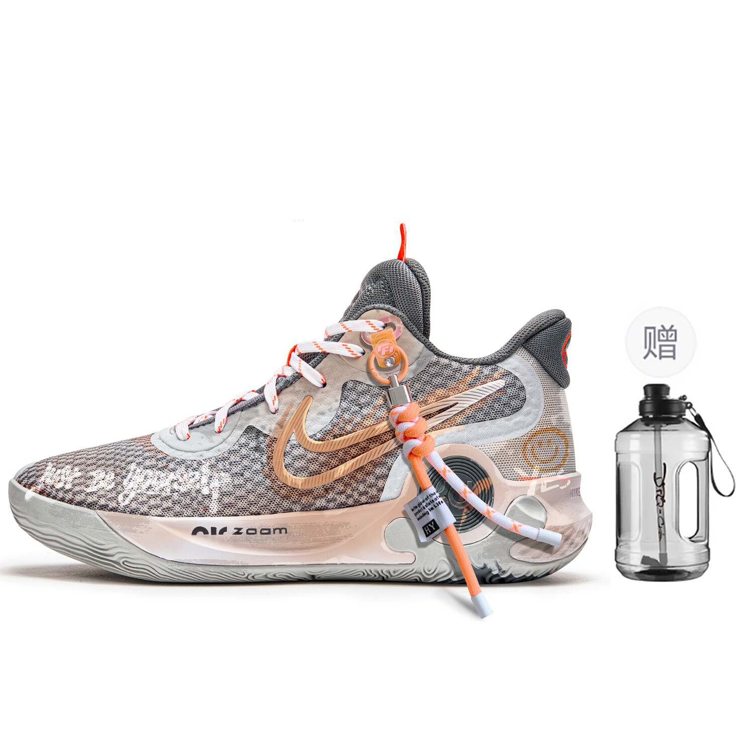 

Баскетбольные кроссовки Trey 5 Basketball Shoes Unisex Mid-Top Gray/Orange Nike