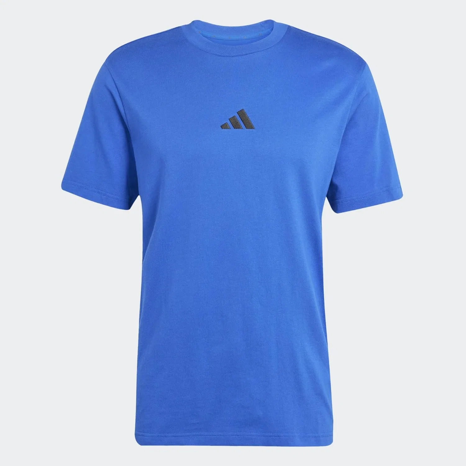Футболка с тремя полосками adidas, цвет Team Royal Blue/Black — фото 3