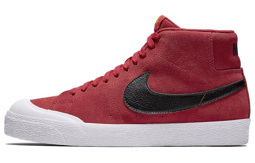 

Кроссовки Nike Blazer Skateboarding Shoes Unisex Mid-top Red, красный