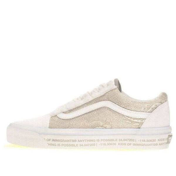 

Кроссовки kids of immigrants x old skool 36 dx 'white bandana' Vans, белый