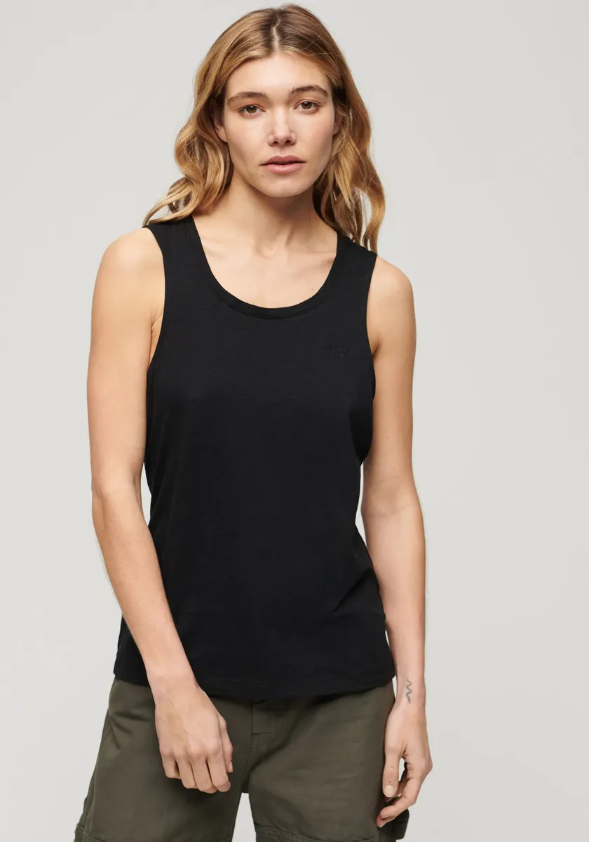 Майка Superdry "SCOOP NECK TANK", черный
