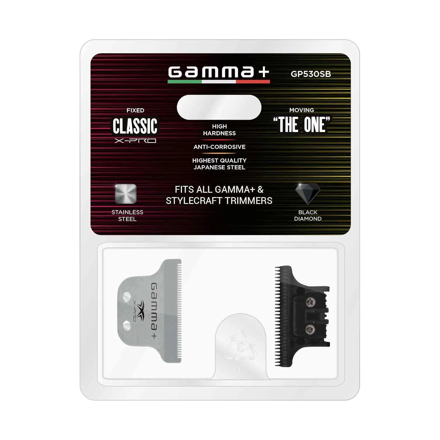 Триммер для волос GAMMA+ с фиксированным подвижным лезвием, профессиональный класс. — фото 3