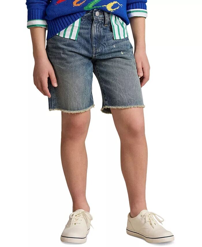 

Обрезанные джинсовые шорты Big Boys Sullivan Polo Ralph Lauren, синий