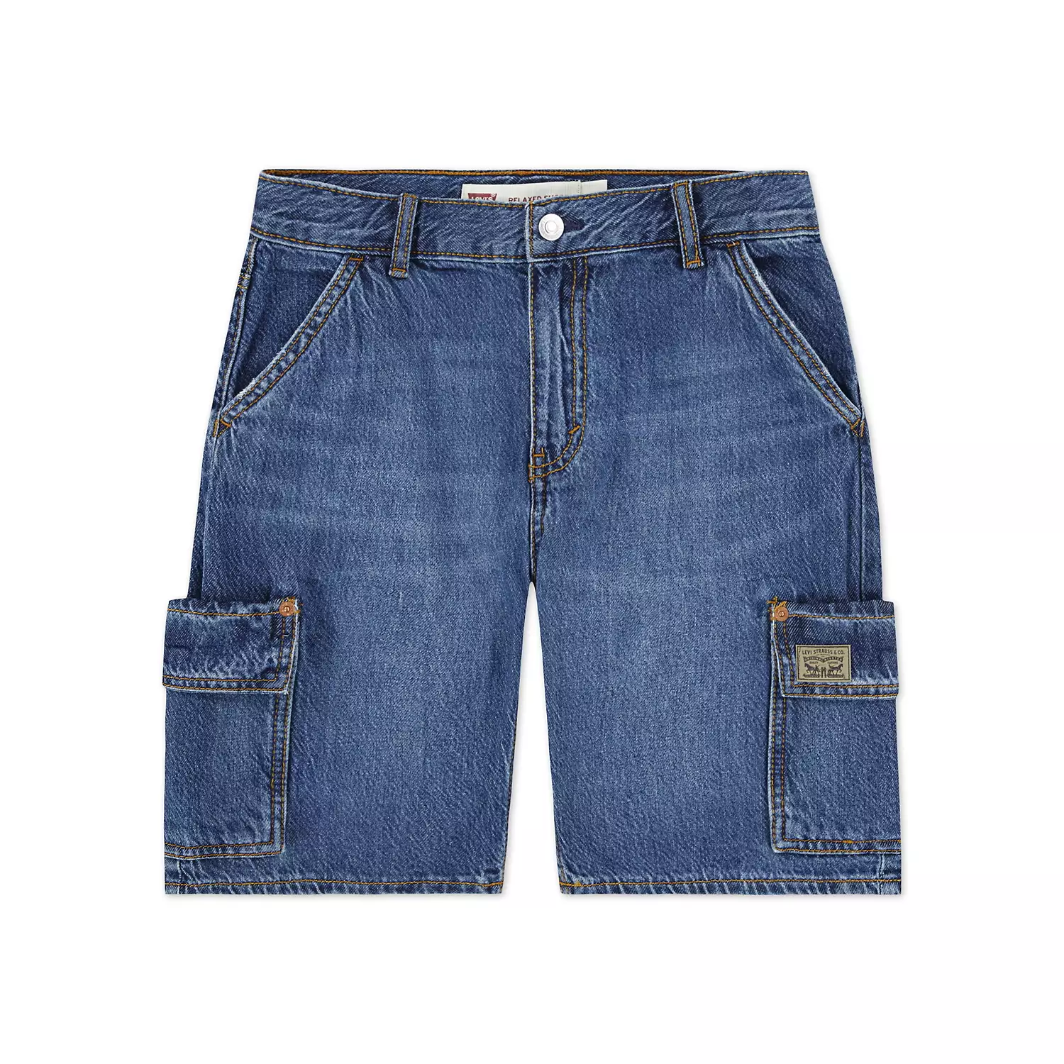 

Джинсовые шорты-карго для больших мальчиков 8-20 Levi's, цвет Tumbleweed - Dark Wash